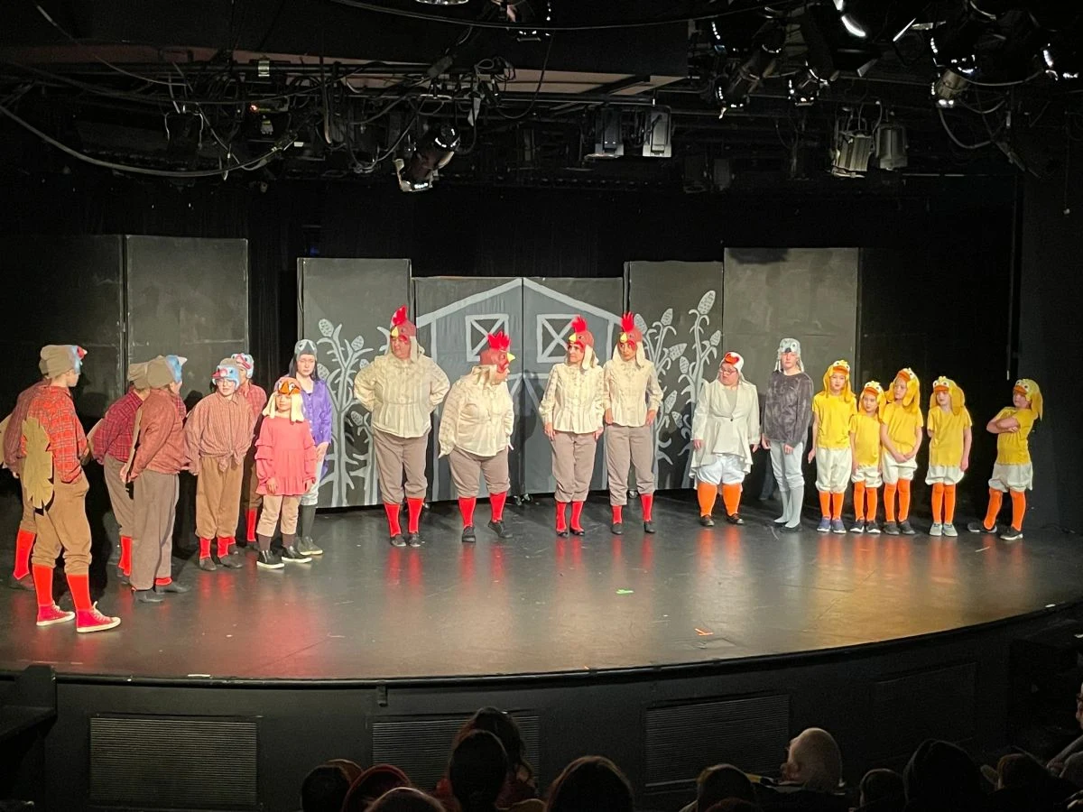 Variety Plus archive: a large costumed ensemble on stage