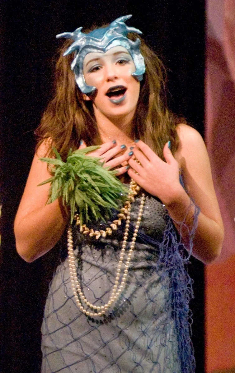 Peter Pan archival stage photograph: a mermaid character